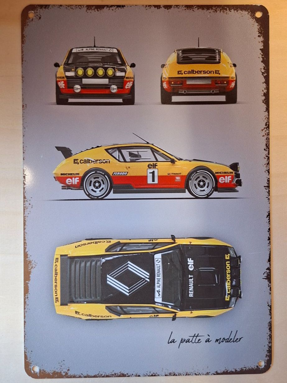 Alpine Ecriteaux: Renault Alpine gelb- Blechschild – D'occasion à Alberswil par mech350