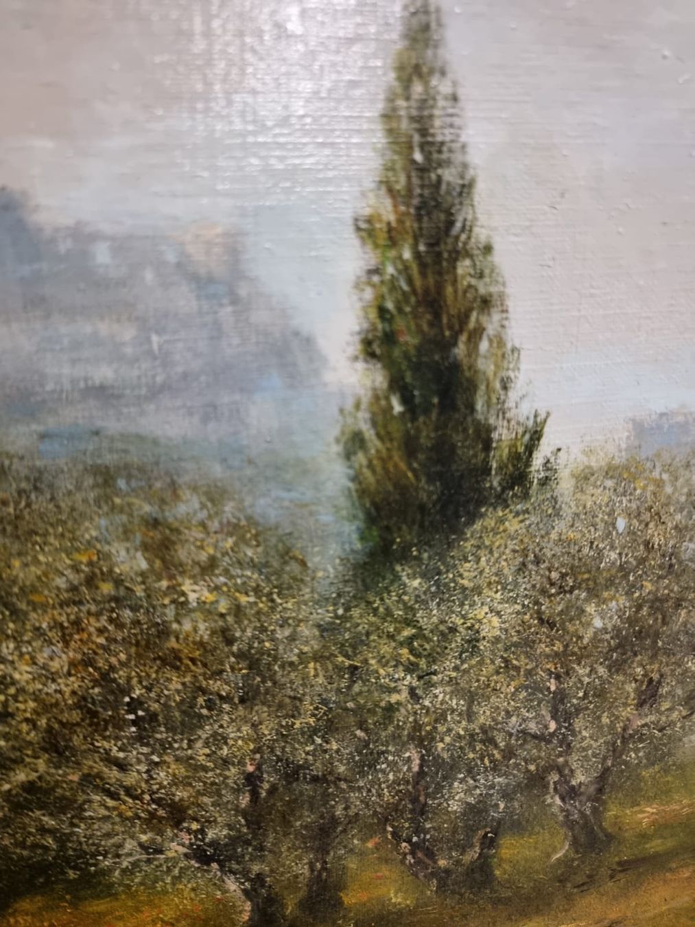Dipinti: Ölgemälde "Landschaft mit Bäumen", signiert Delapierre – Usato da Olten venduto da Mezopotamya 4