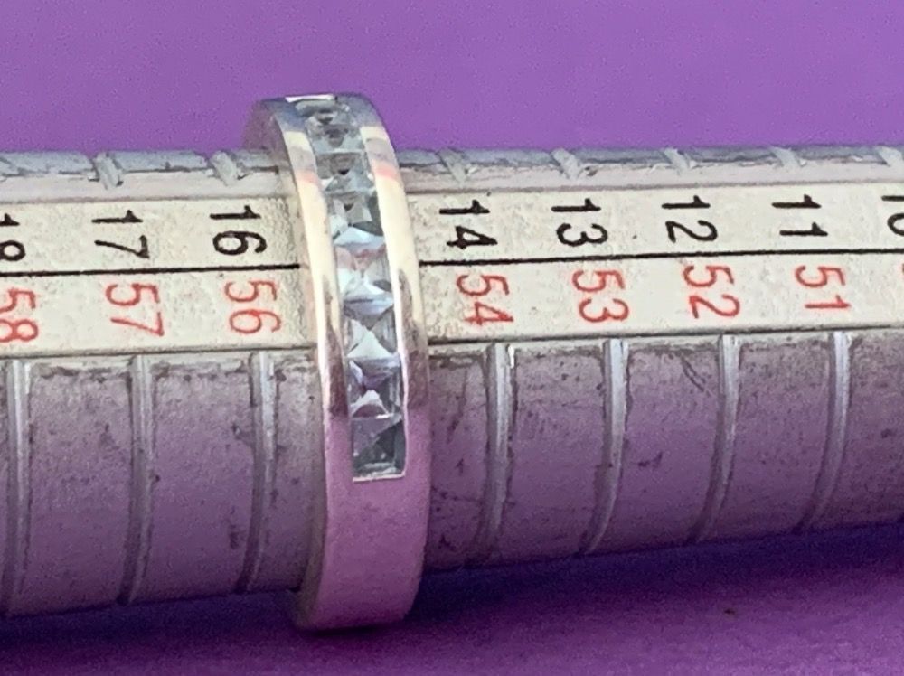 Ringe: Silberring hellblauer Schweif (55) – Gebraucht aus Laufen von belleskulptur 1
