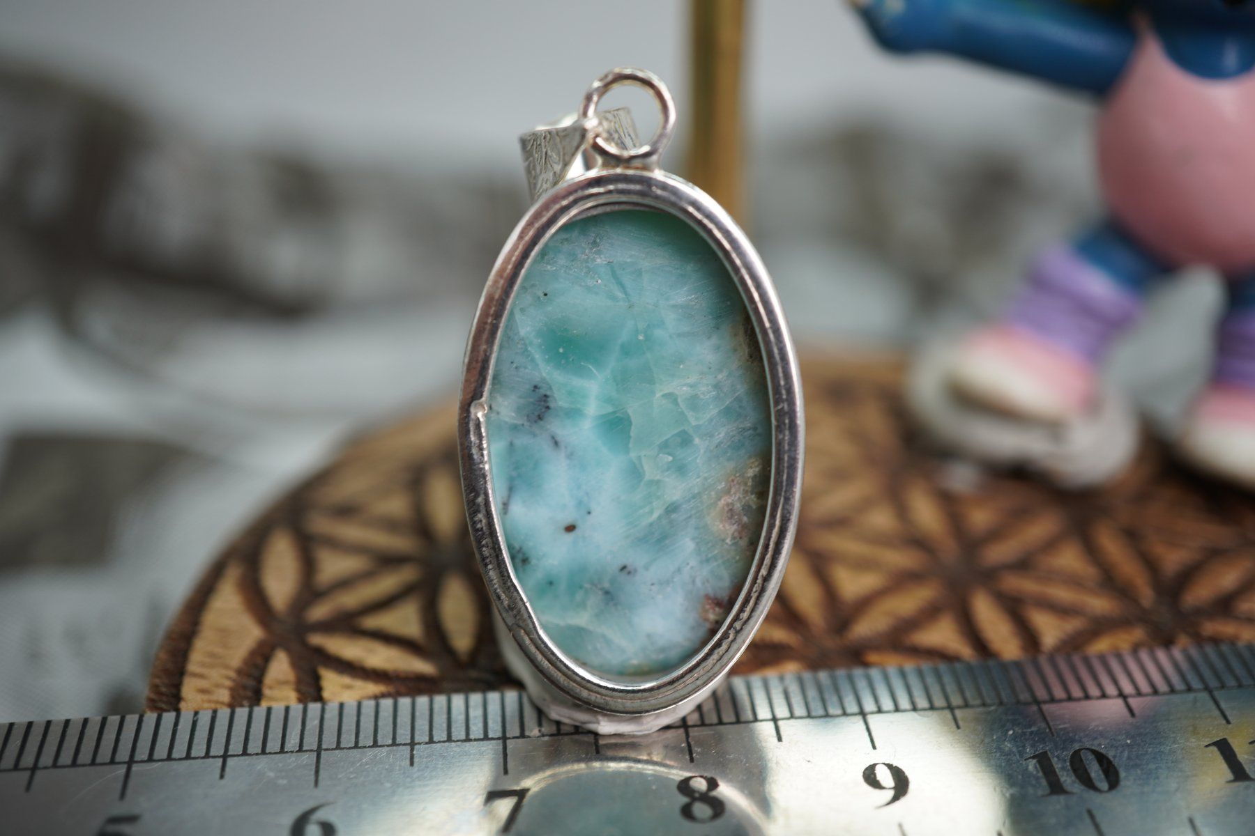 Minerali & Pietre curative: Larimar    Top Anhänger     eingefasst  TOPSTONE – Nuovo e nell'imballaggio originale da Eschenbach SG venduto da topstone 6