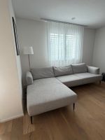 Ecksofa hellgrau