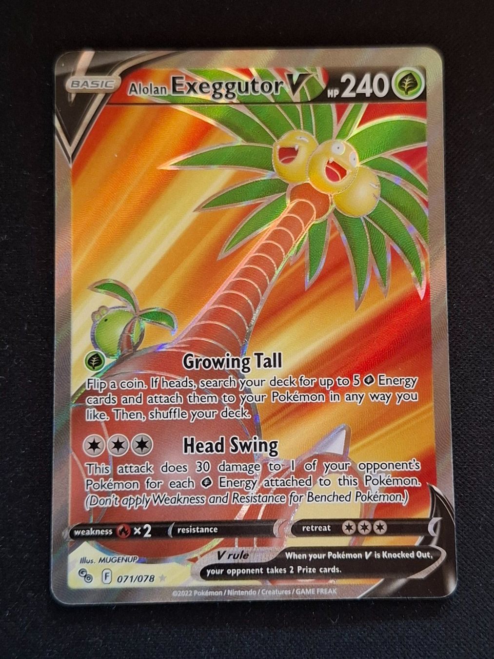 Pokémon Carte collezionabili: Pokemon Alolan Exeggutor V 071/078 Pokemon GO – Nuovo (secondo la descrizione) da Gammen venduto da Karbax