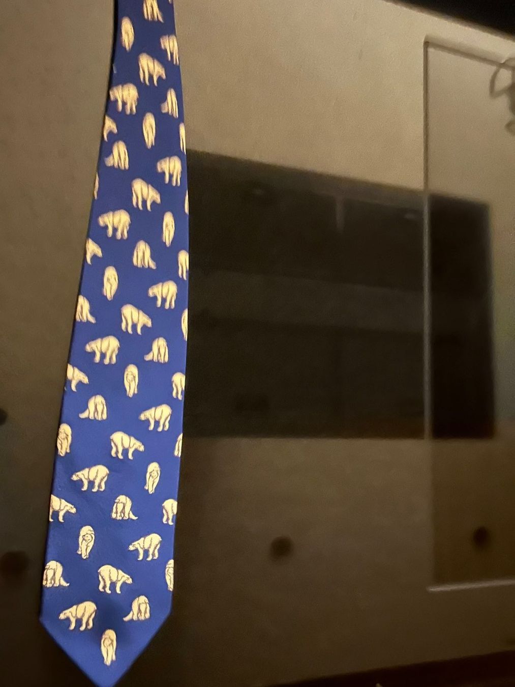 Fabric Frontline Cravatte: Krawatte blau mit Eisbären – Usato da Zumikon venduto da Uranus88 4