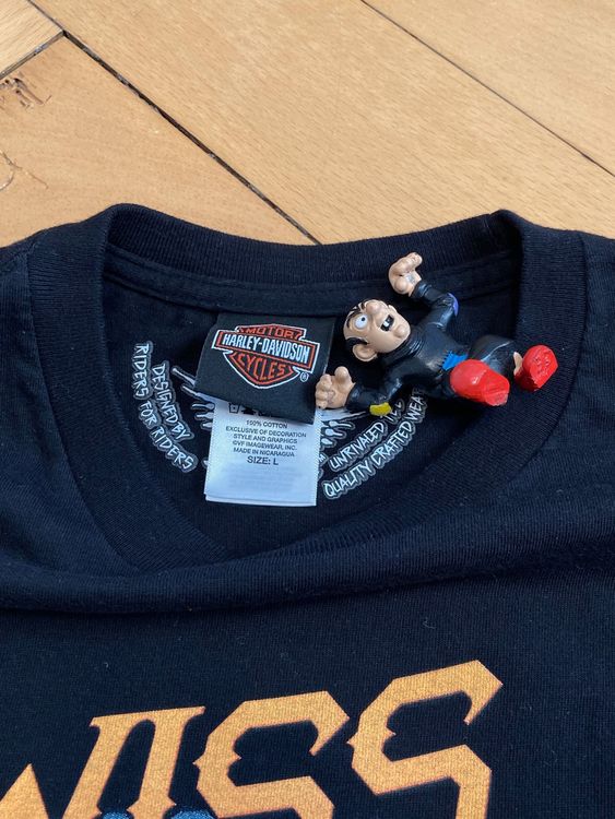 Harley-Davidson T-shirt: Harley Davidson T-Shirt Switzerland Zurich See Fribourg Sz L – Usato da Lausanne venduto da le_souk 4