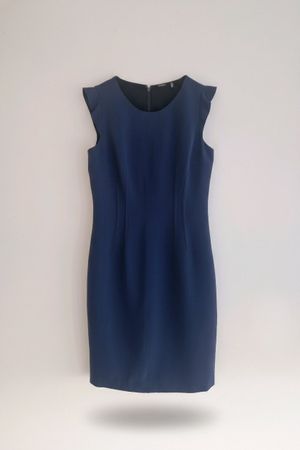ELIE TAHARI Designer Etuikleid Blau – Gr. M / 38 – Wie NEU
