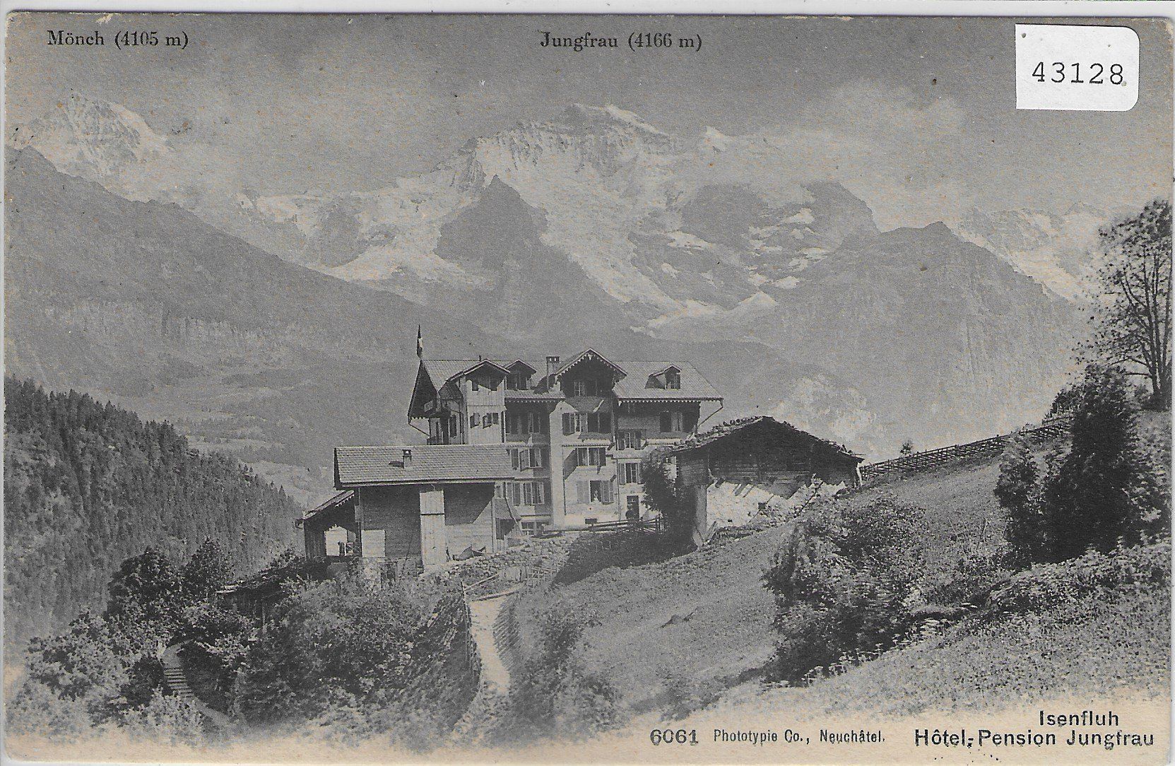 Cartoline postali: Isenfluh - Hotel-Pension Jungfrau – Usato da Ettingen venduto da Kartenplanet