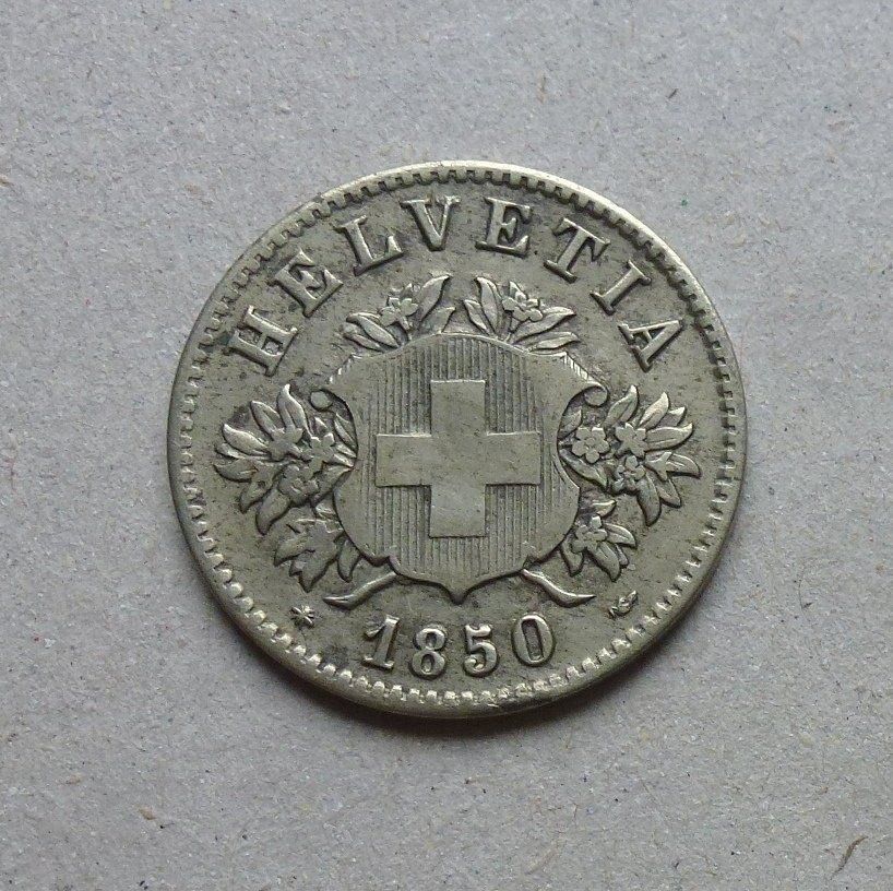 Tutti le monete: ++ 20 Rappen 1850, gute Erhaltung – Usato da Walkringen venduto da Casablanca777