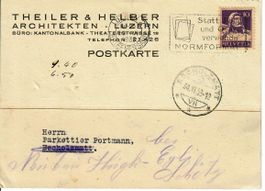Postkarte Luzern  1933