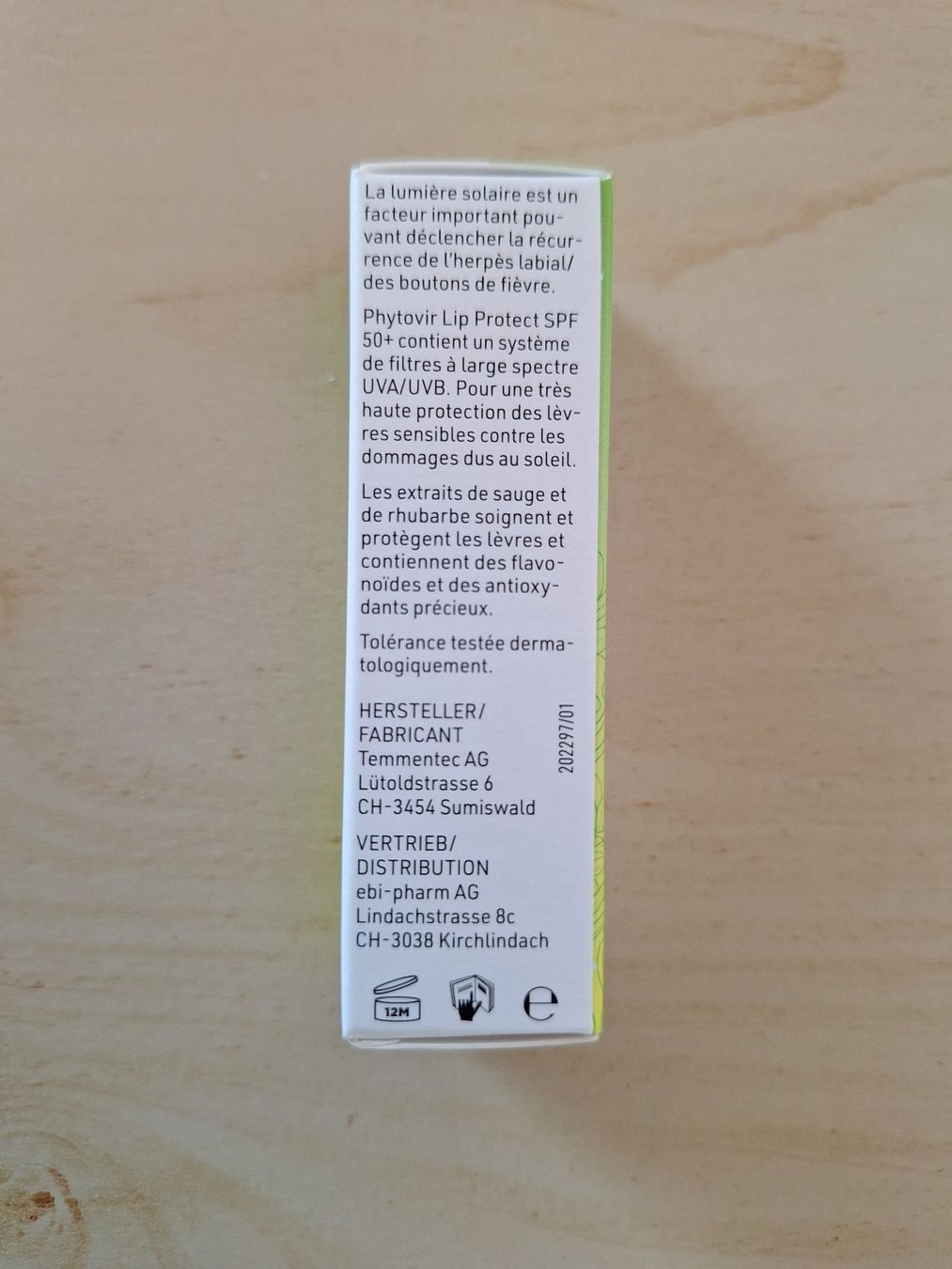 Cura del viso: Phytovir Lip Protect SPF 50+ – Nuovo e nell'imballaggio originale da Worb venduto da geo_zbd8 3