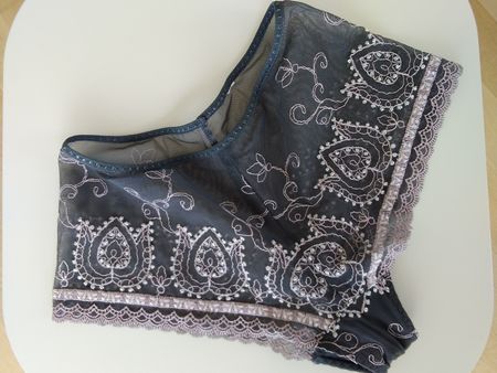 La Perla Panty Lace Grey/Lila Taille XS