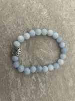 Armband 🐾hellblau mit Pfoten-Anhänger 🖤