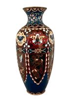 Magnifique Vase cloisonné ancien Japon Meiji 25cm 🎁