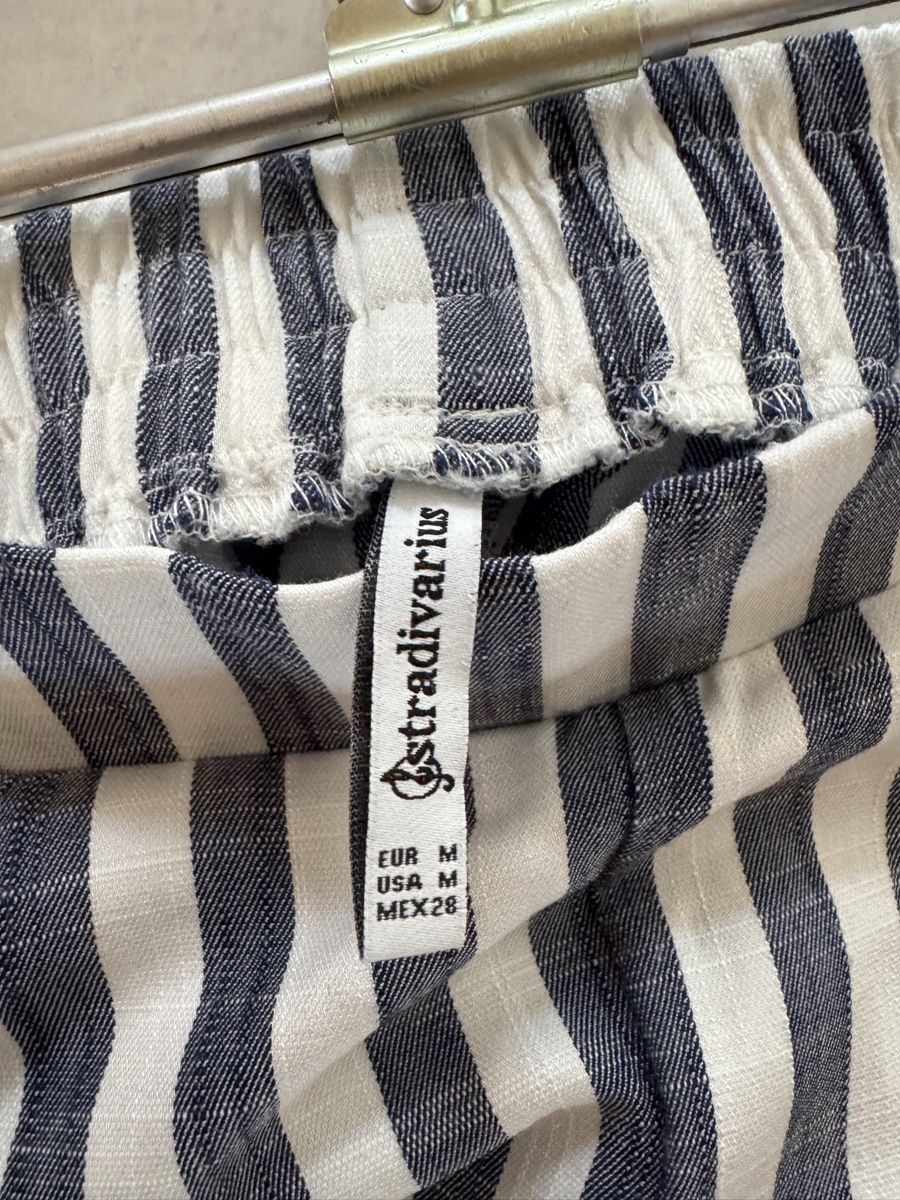 Stradivarius Pantaloni: Gestreifte Sommerhose von Stradivarius, Gr. M – Usato da Hergiswil NW venduto da kaufe_bei_kaufmann 6