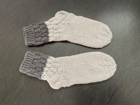 Handgestrickte Socken Gr.32/33 Fusslänge 19 cm