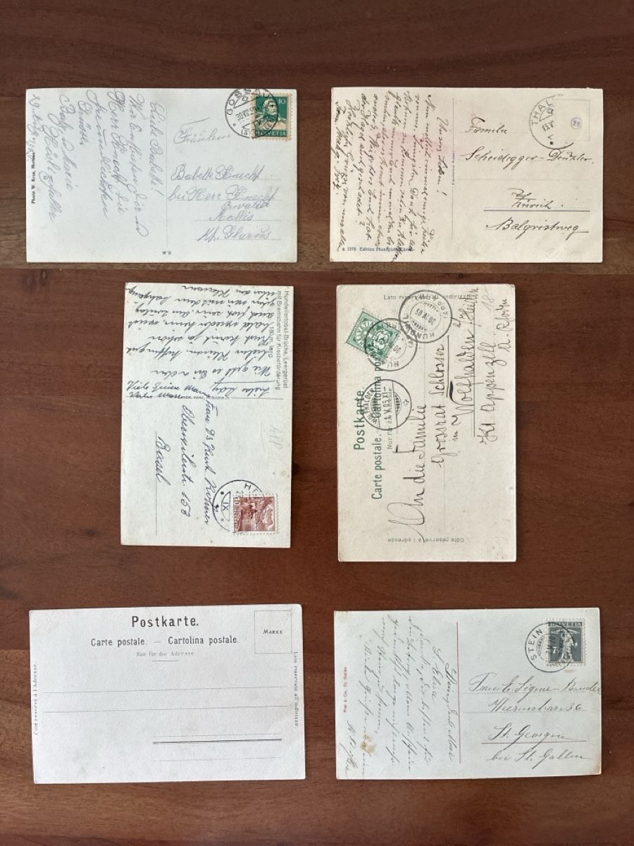 Cartoline postali: 11 Ansichtskarten Schweiz von Hundwil AP – Usato da Oftringen venduto da Cla.vD.74 3