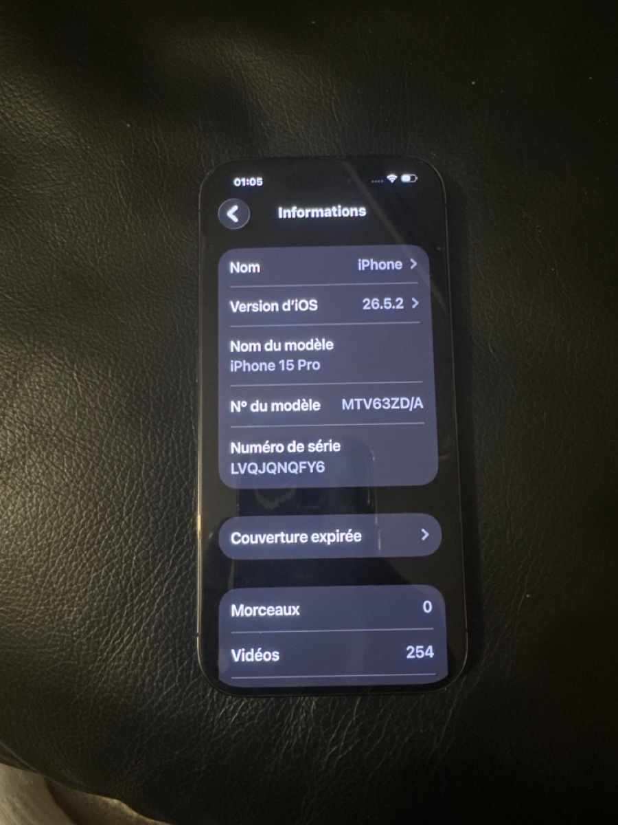 Apple Handys / Smartphones: iPhone 15 Pro 256 Go bleu, état neuf – Gebraucht aus Lausanne von cri_tc2t 5