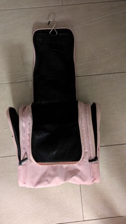Kulturbeutel rosa Reise Kosmetiktasche mit Aufhänger neu