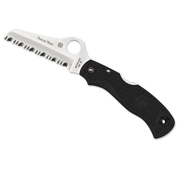 Spyderco Accessori: Spyderco Rescue 79mm Black – Nuovo e nell'imballaggio originale da Balsthal venduto da allmedba
