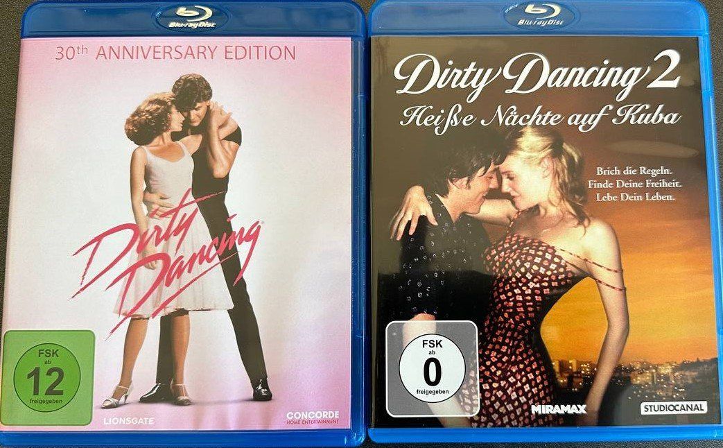 Alle DVDs: 2 Blu-rays Dirty Dancing 1+2 Top Zustand – Gebraucht aus Beringen von Mantafisch1