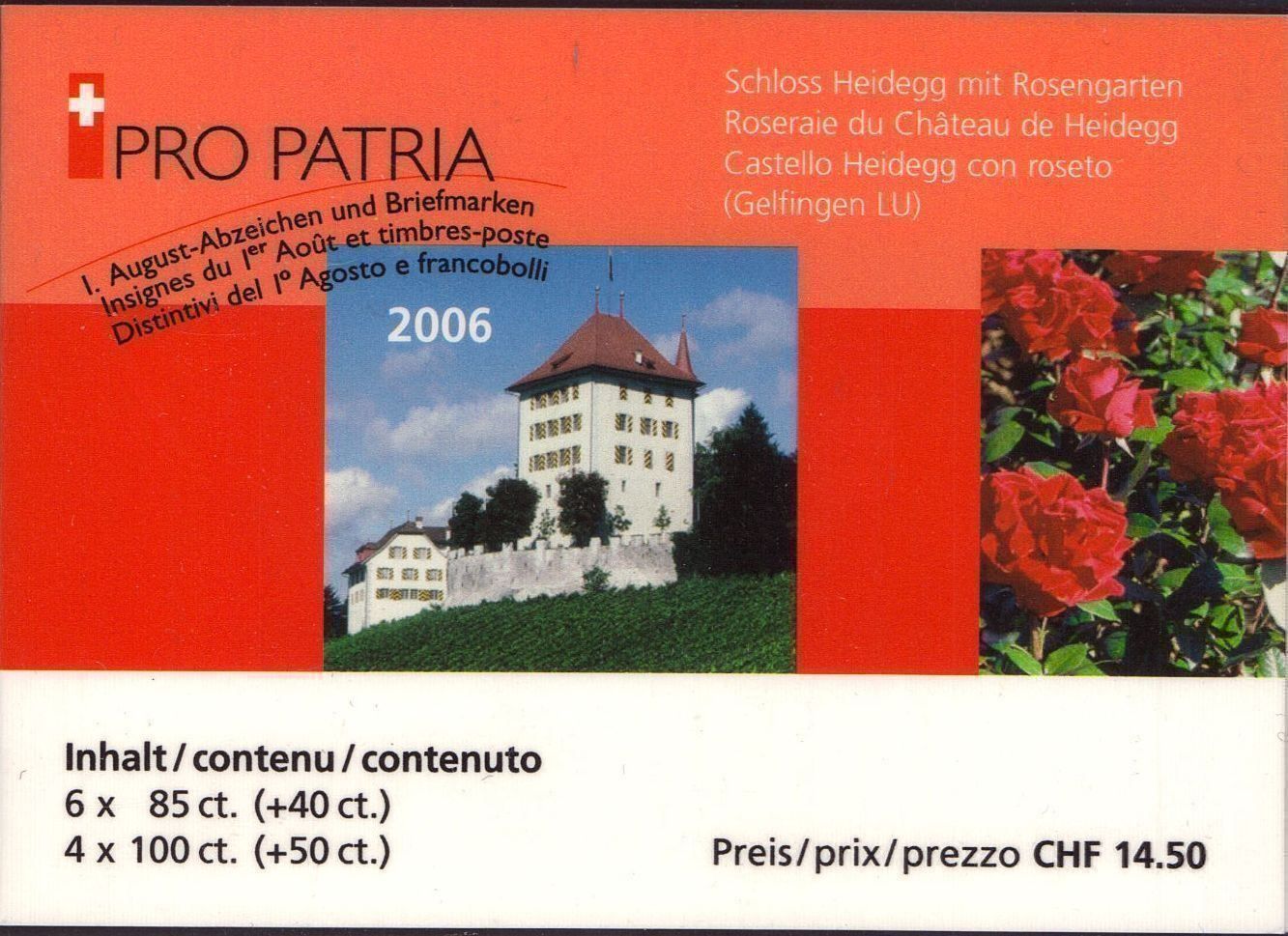 Tutti i francobolli: 2006 Pro Patria MH ES KW 35.- – Usato da Eggersriet venduto da stamp303