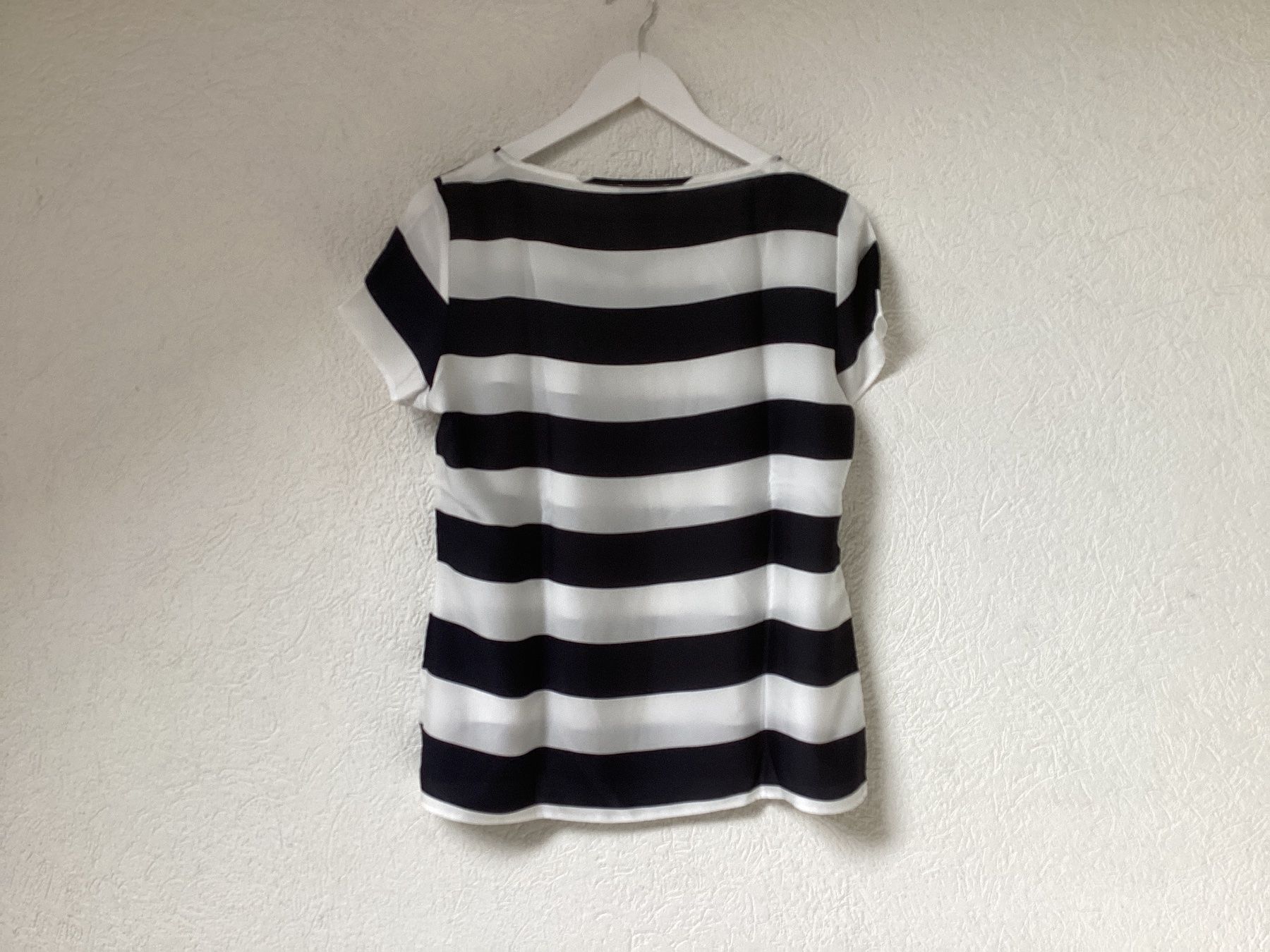 Taifun Camicette: Taifun leichte Bluse gestreift, ca Gr. M – Usato da Homberg b. Thun venduto da Homata 2