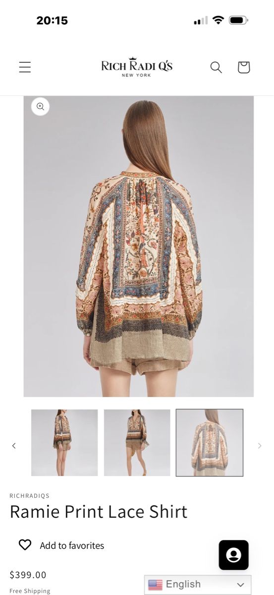 Camicette: 100% Ramie print lace shirt – Nuovo e nell'imballaggio originale da Mont-sur-Lausanne venduto da Gracie-He 1