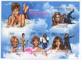 Block "Whitney Houston". Zentralafrikanische Republik