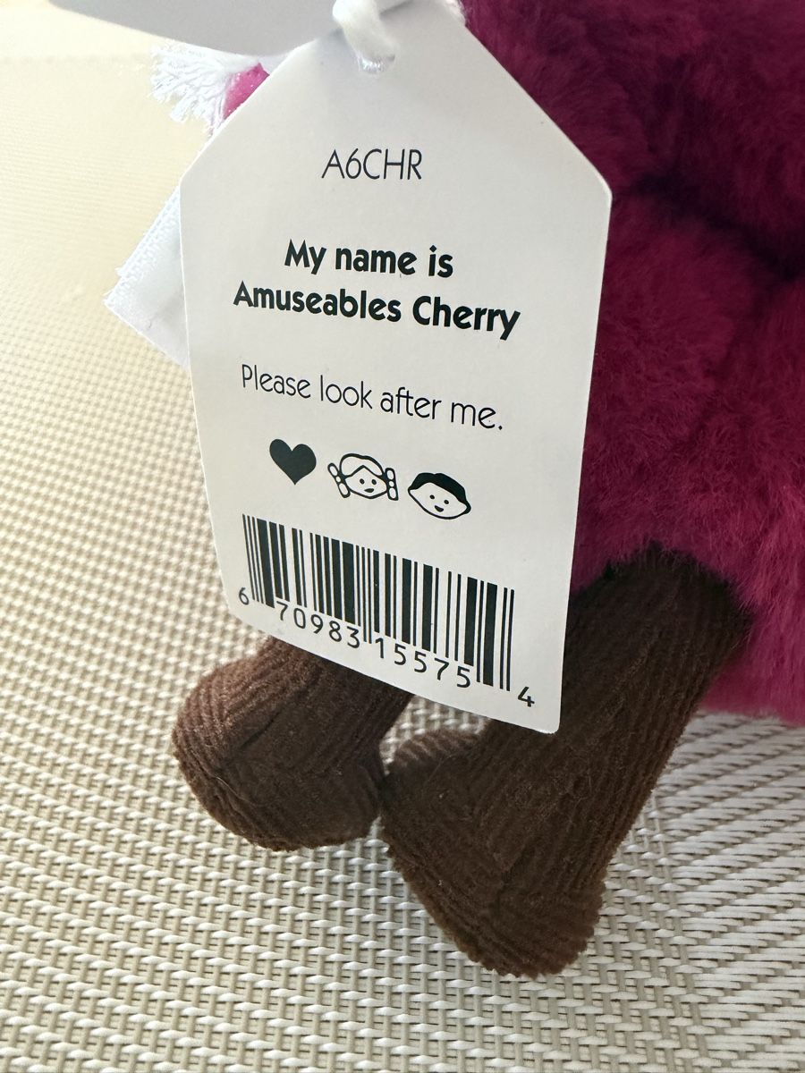 Jellycat Jouets: Jellycat Amuseables Cherry RETIRED, mit Original Tag – Neuf avec emballage d'origine à Schaffhausen par Sonne25 2