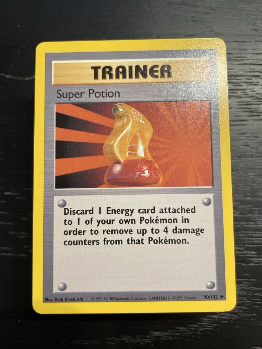 Pokémon Carte collezionabili: Pokemon Super Potion 90/102 trainer base set – Usato da Hugelshofen venduto da Suimosa