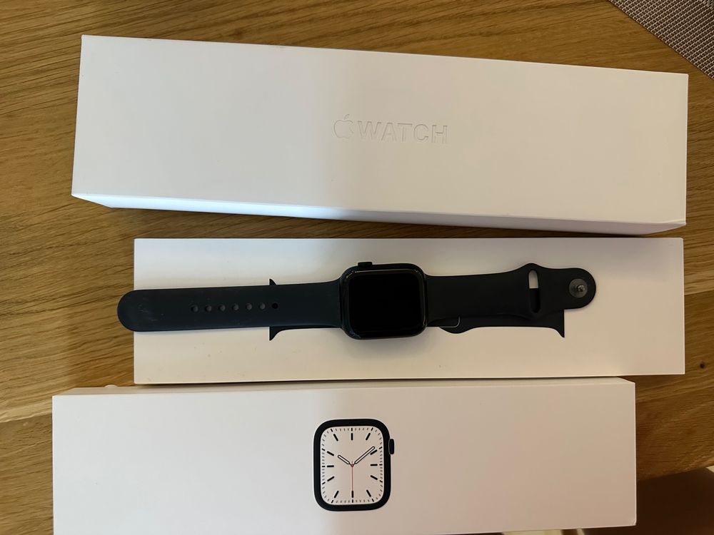 Apple Watch Series 7, 45mm midnight blue (Neu (gemäss Beschreibung)) in ...