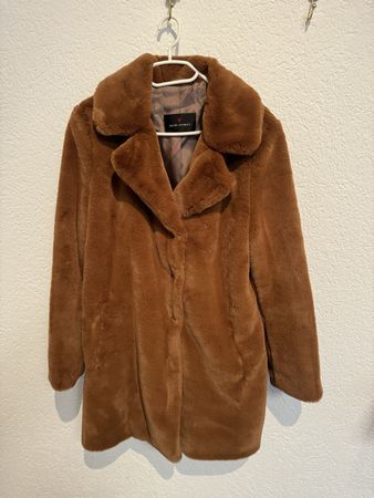 FUCHS SCHMITT Mantel Gr. M/L/40 Fake Fur Webpelz Kunstfell
