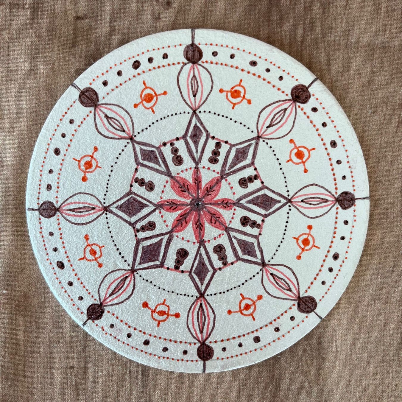 Tutte le decorazioni: Kleines Mandala, von Hand gemalt – Nuovo e nell'imballaggio originale da Baar venduto da Schreibseele