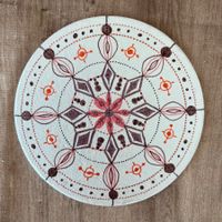 Kleines Mandala, von Hand gemalt