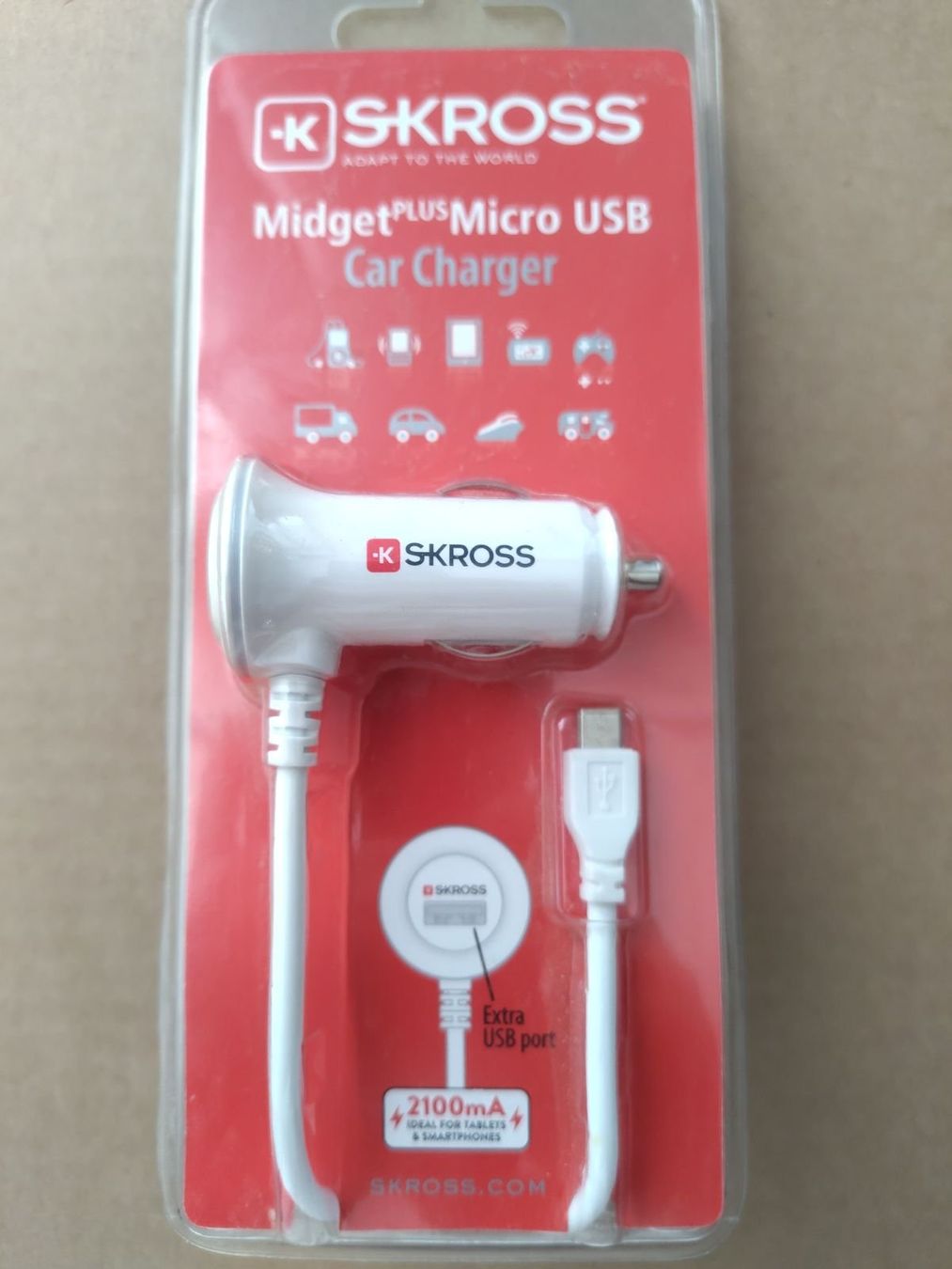 SKROSS Lecteurs & Adaptateurs: SKROSS-Adapter: Zigarettenanzünder zu USB Typ A u. Micro USB – Neuf avec emballage d'origine à Unterkulm par jenswolk