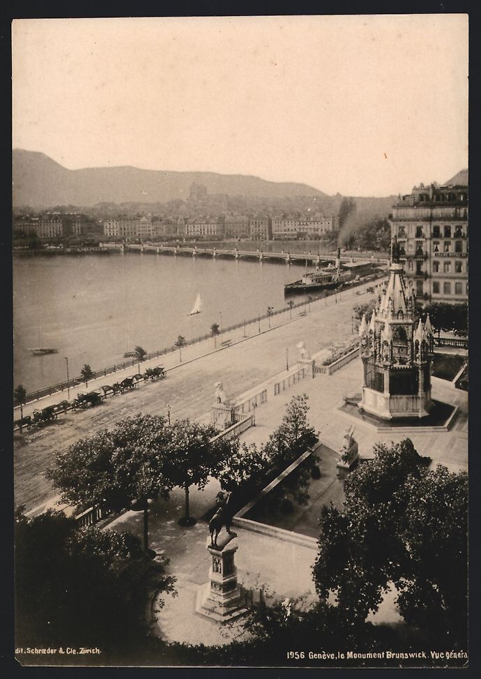 Fotografie & Manifesti: Fotografie Genf - Geneve, Monument Bruns – Usato da Berlin venduto da bartko-reher