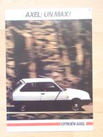 Citroen Axel - Prospekt Frankreich 1985 - Y021