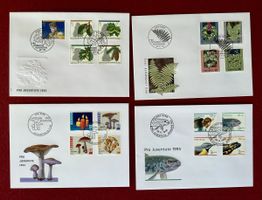 4 Pro Juventute Ersttagsbriefe FDC 1992, 1993, 1994, 1995