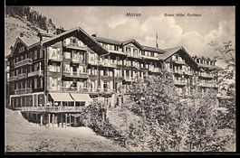 AK Mürren, Grand Hotel Kurhaus, 1908