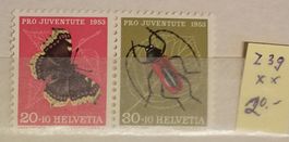 ST187) Z39, aus Kehrdruckbogen postfrisch Kt. 20.-+