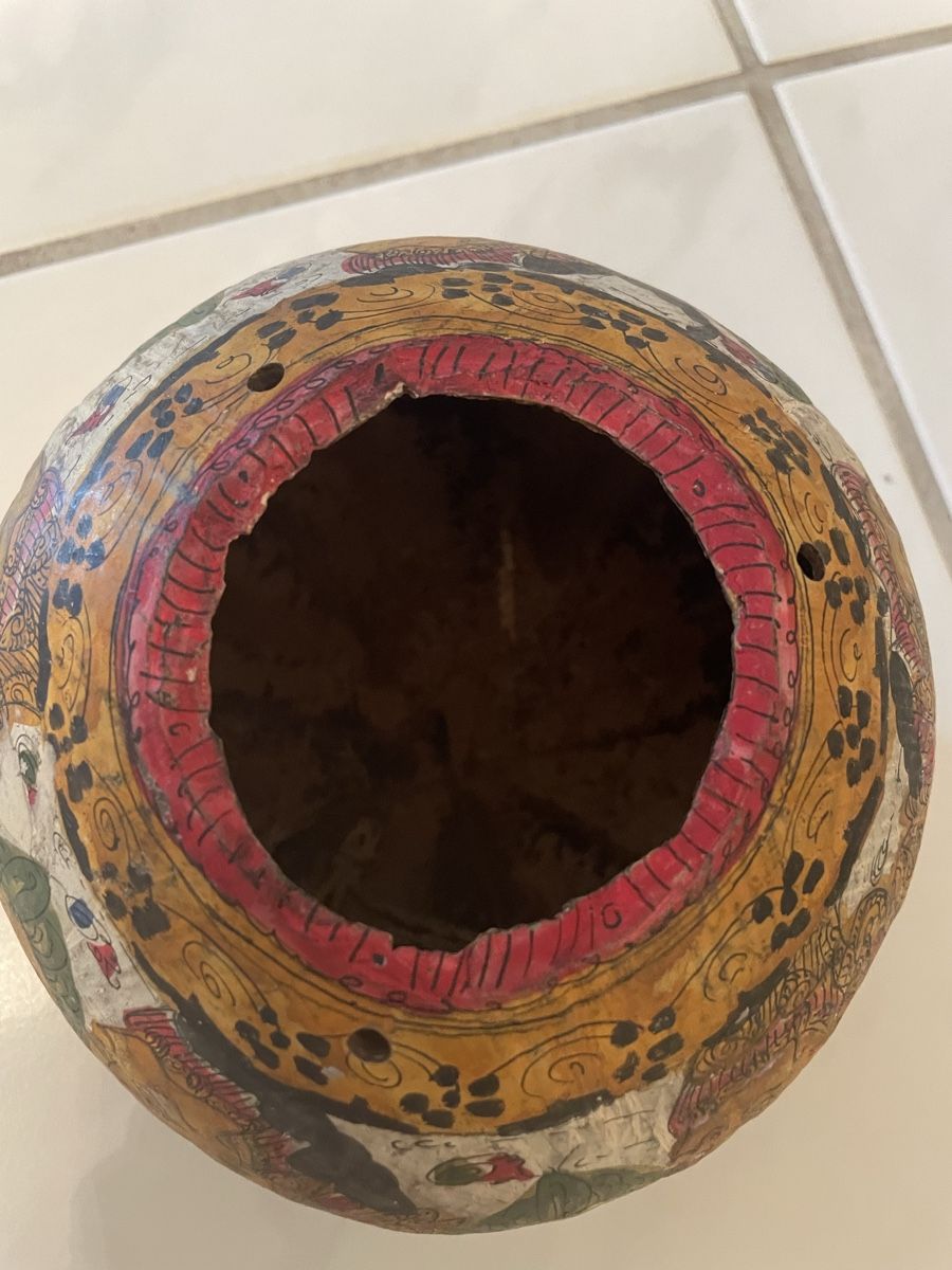 Tutte le decorazioni: Balinesischer Kamasan bemalter Kürbis – Usato da Baden venduto da CeDe22 1
