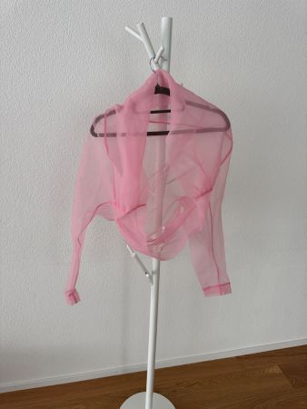 Pinko Chiffon-Ärmel in Rosa – neu, ungetragen