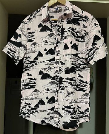 Chemise homme motifs japonais taille M neuve