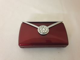 Maniküre-Set im edlen Etui, bordeauxrot neu