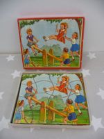 altes Puzzle / Legebild wahrscheinlich Carlit Zürich Vintage
