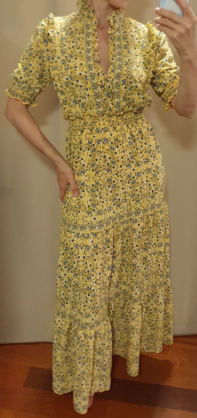 Vestiti: Maxikleid gelb/bunt Gr. 34/XS Neu – Nuovo (secondo la descrizione) da Stansstad venduto da InStyle8 1