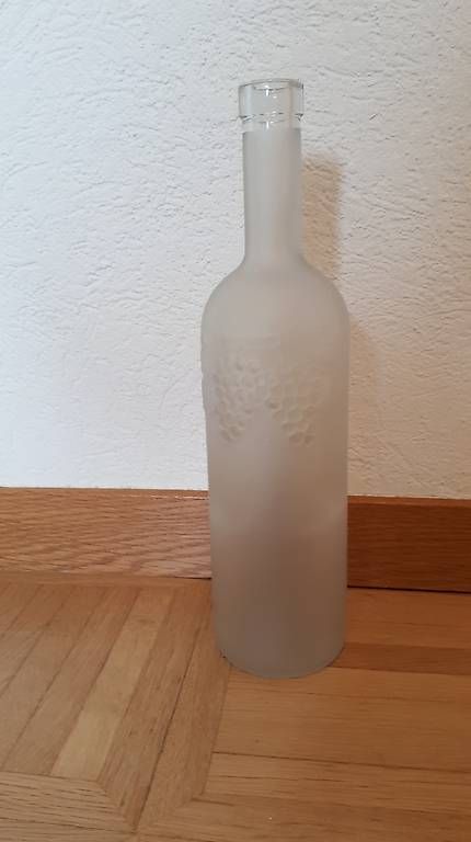 Apparecchiature e tecnologia a gas: Glasflasche mit Muster (Trauben) – Usato da Goldach venduto da ladybird75
