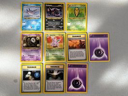 Pokémon Vintage Lot 10x – Base Set 2 & Neo – Deutsch