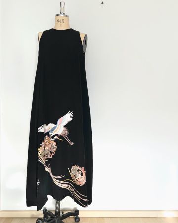 Kimono robe en soie pour soiree