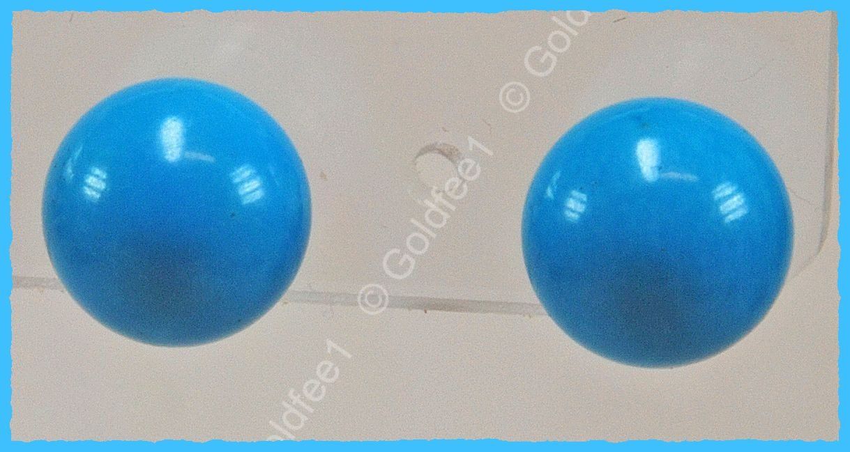 Orecchini pendenti & Orecchini a lobo: TURQUOISE, Türkis Ohrstecker 925 Silber – Nuovo e nell'imballaggio originale da Oberglatt ZH venduto da Goldfee1 1
