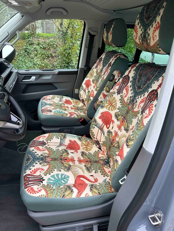 Sitzbezüge von DriveDressy für VW T6.1 Beach mit Ledersitzen